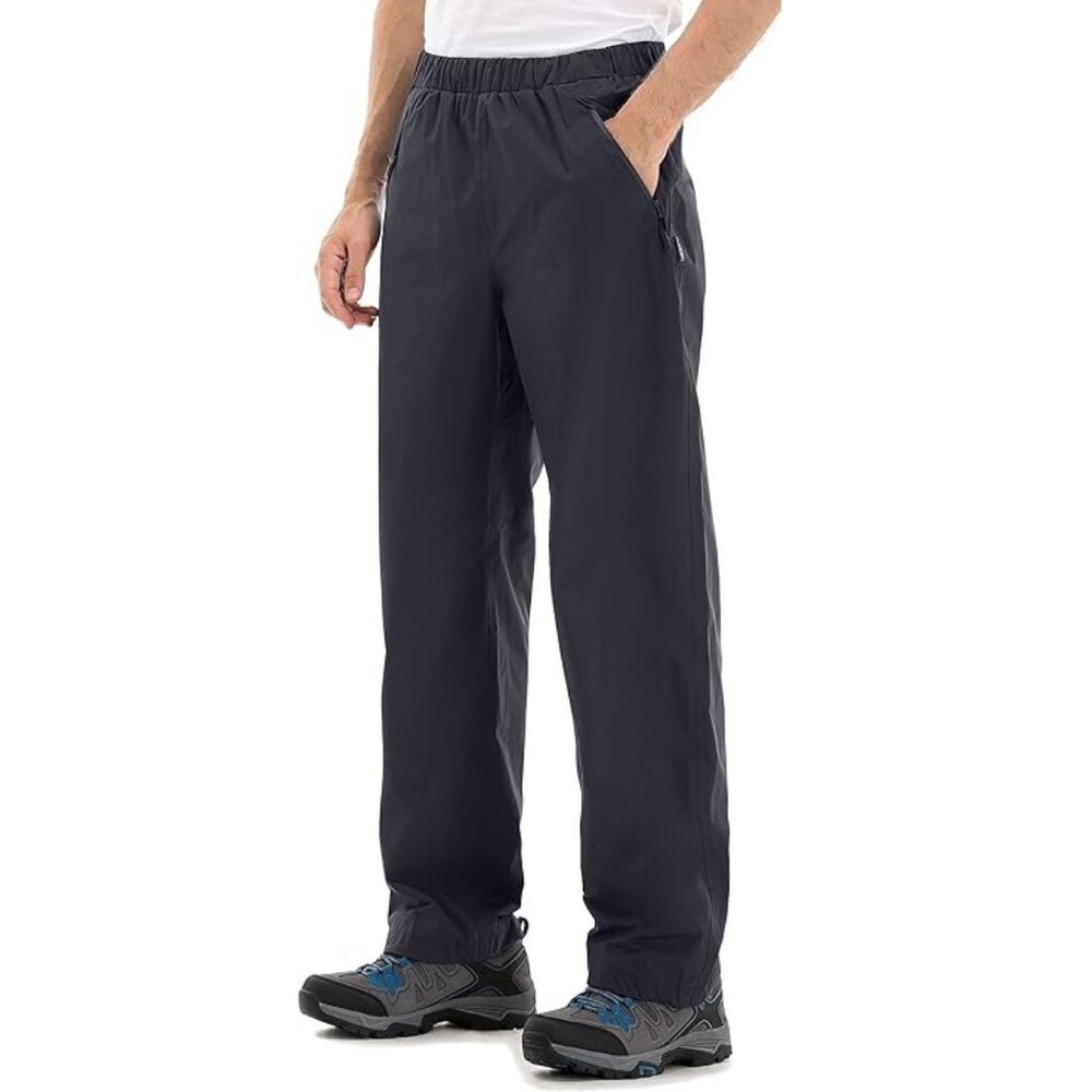 NEW Clothin Elastic Waist Drawstring Bungee Pull On Ski Rain Water Unlined Pants